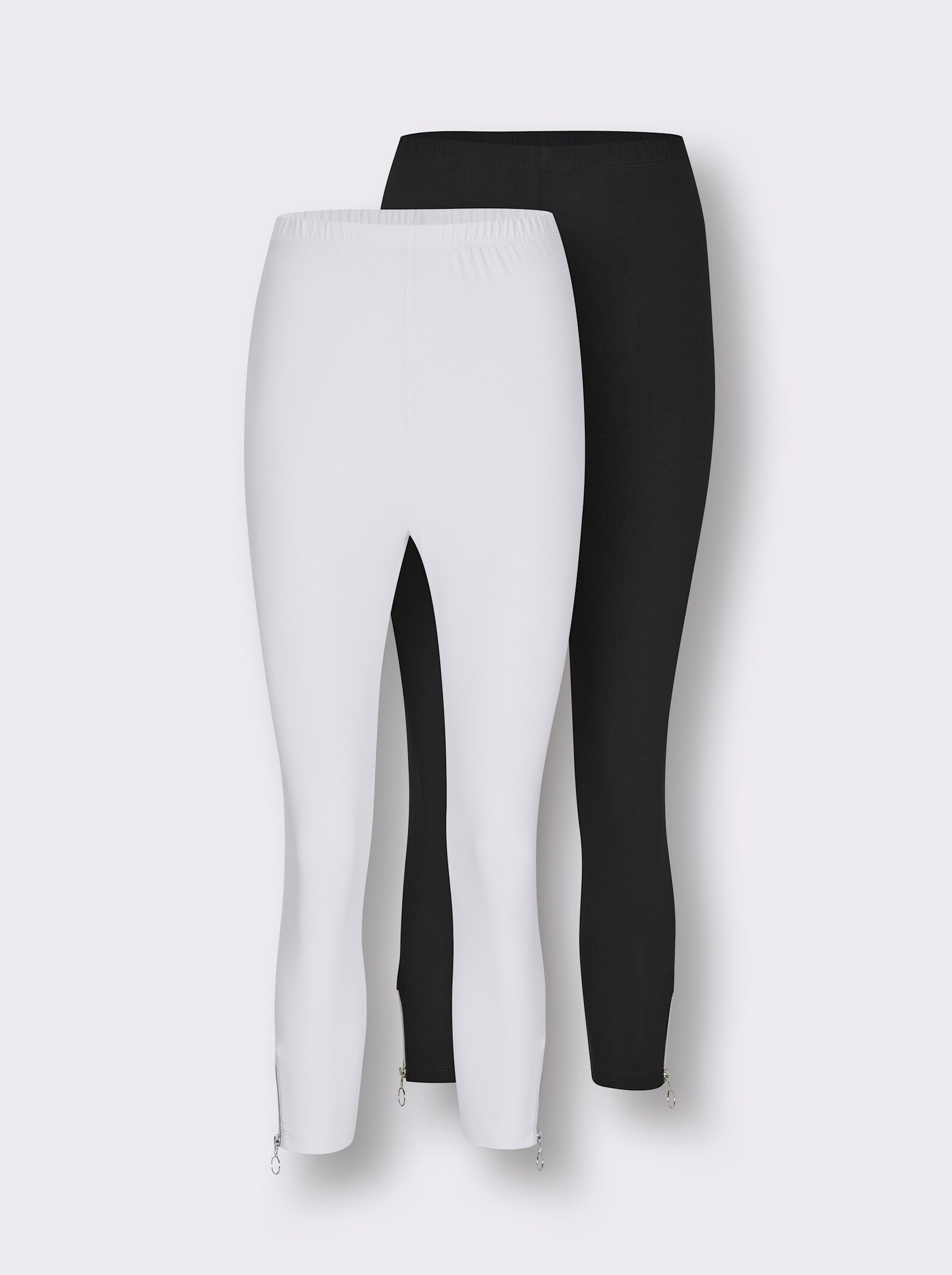 feel good 3/4-legging - zwart + wit