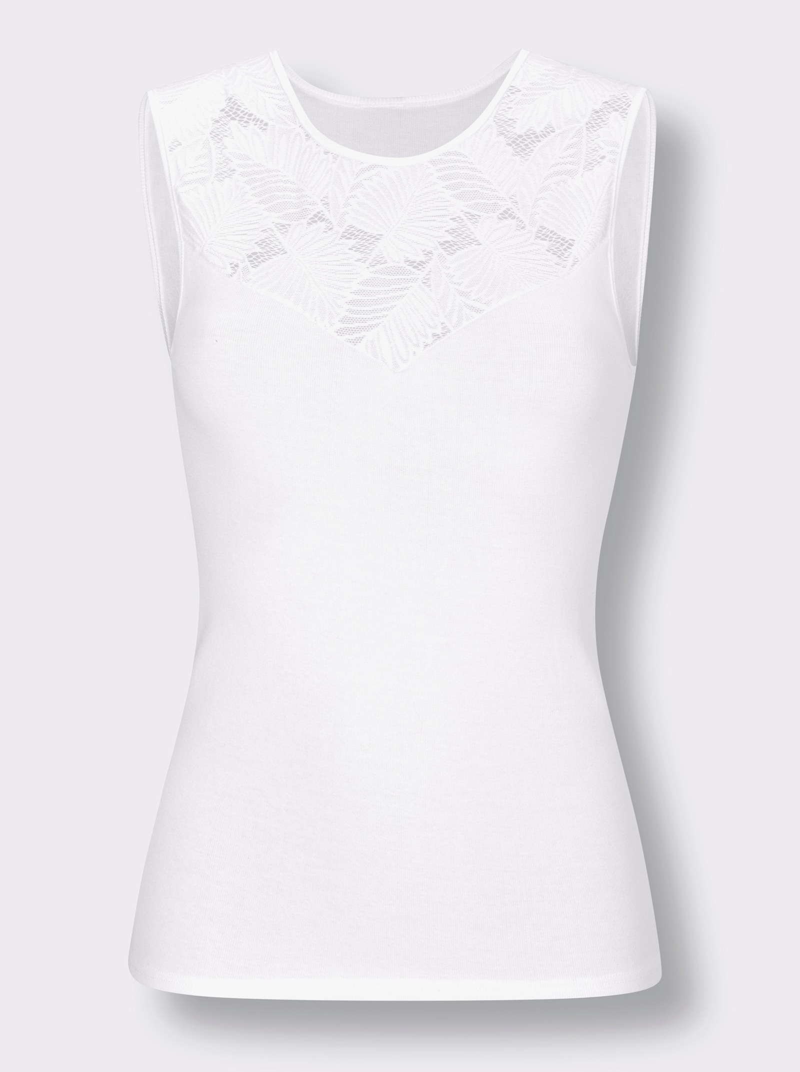wäschepur Achseltop - weiss