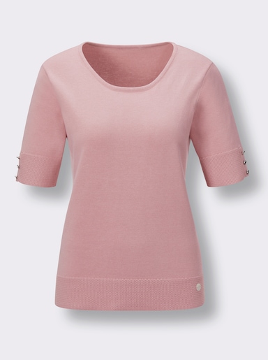CREATION L PREMIUM Pullover met korte mouwen - rozenkwarts