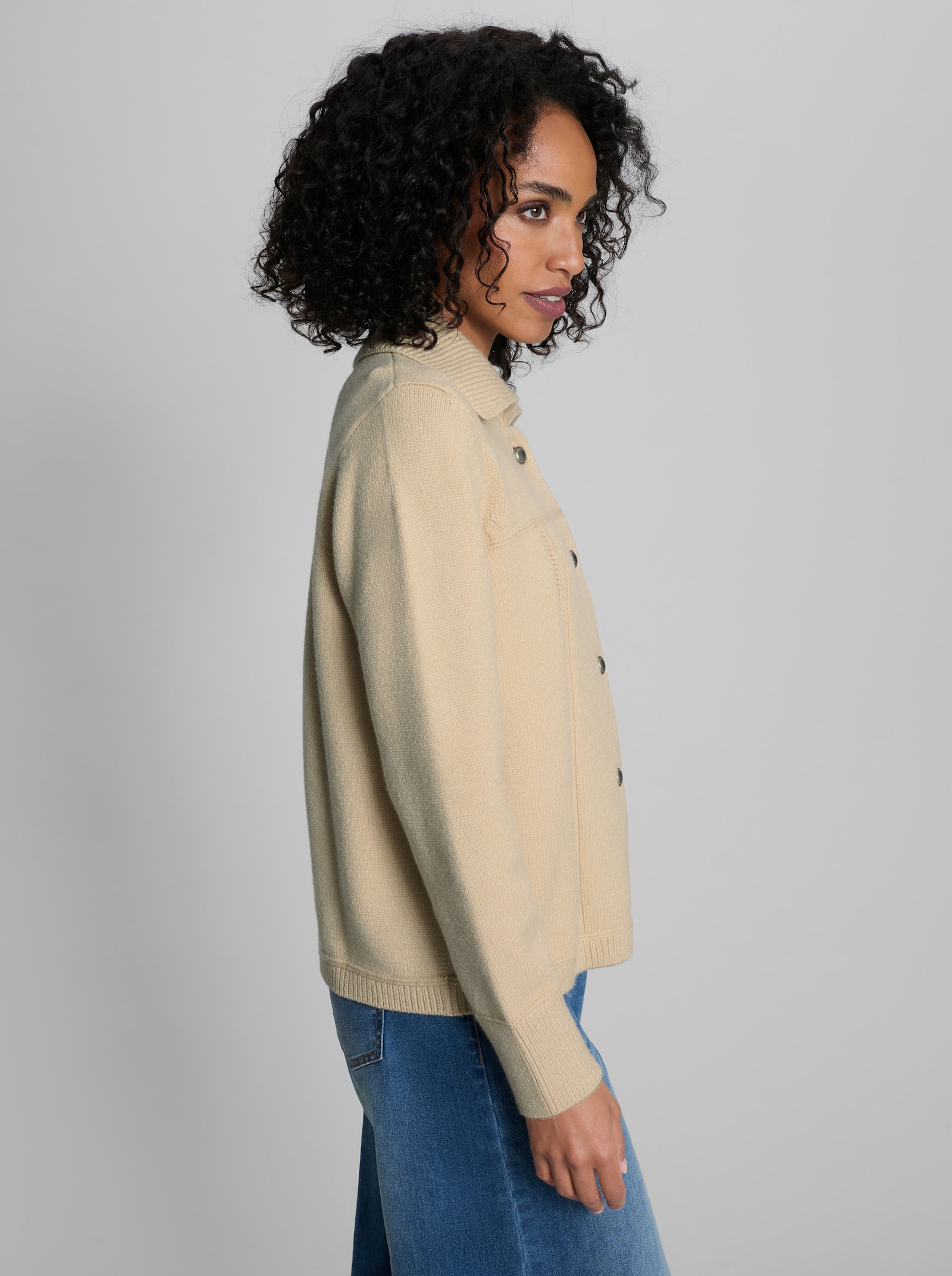 heine Strickjacke - sand