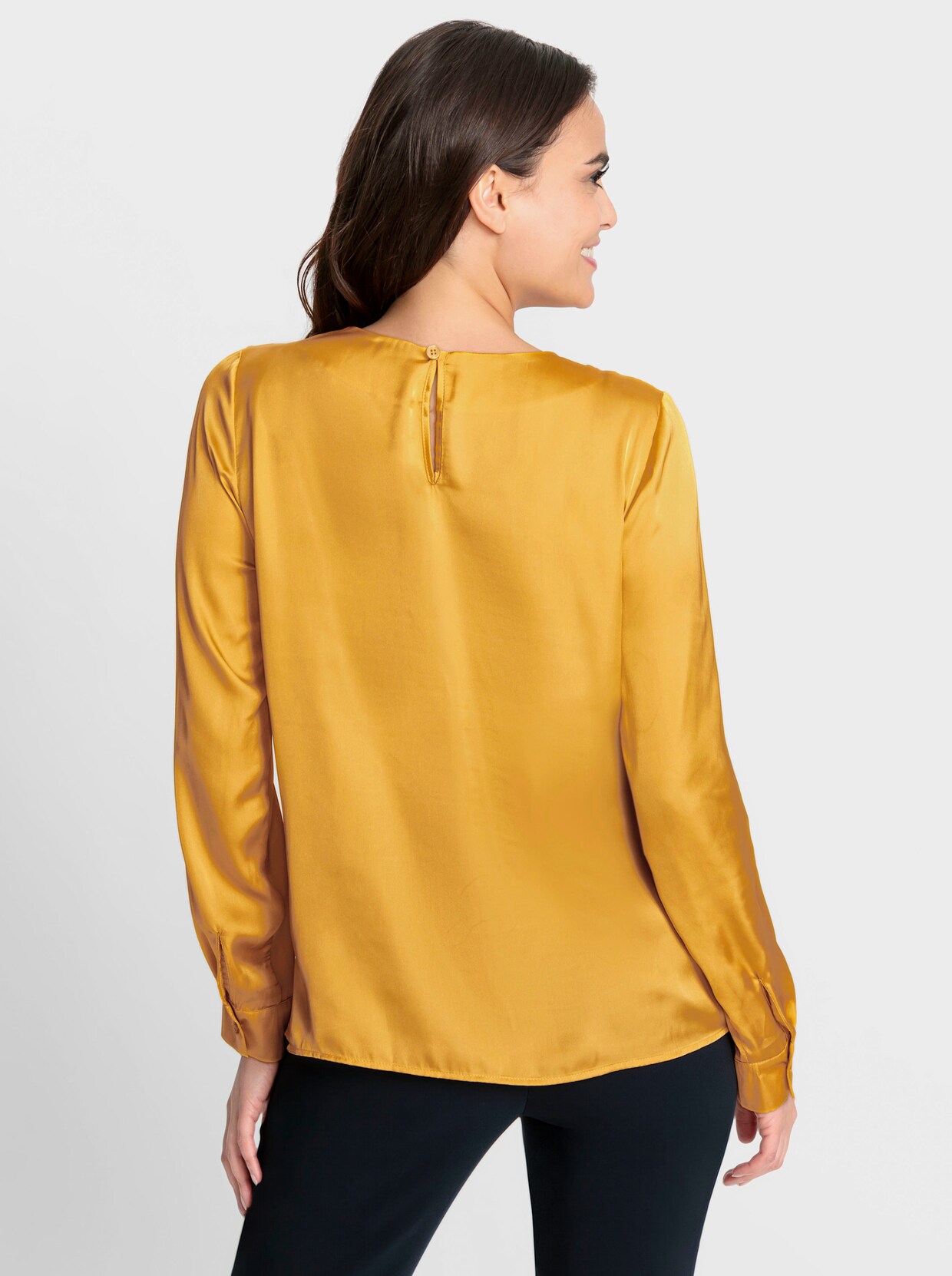 heine Blouse met lange mouwen - oker