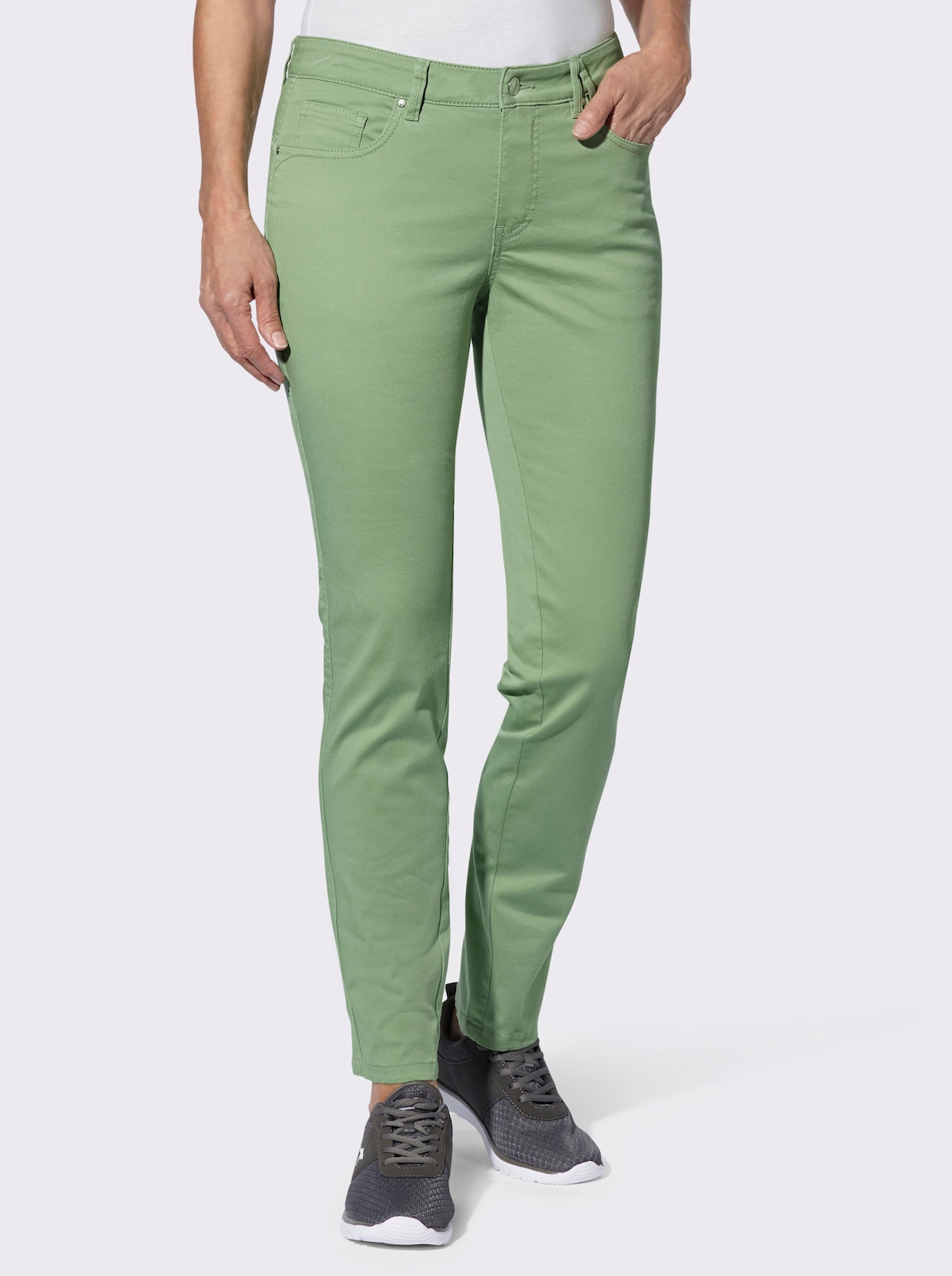 5-pocketbroek - eucalyptus