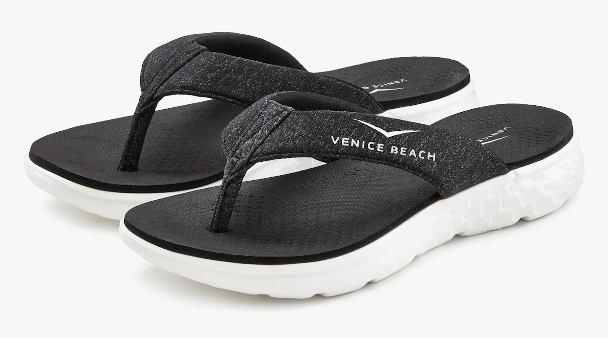 Venice Beach Badslippers - zwart