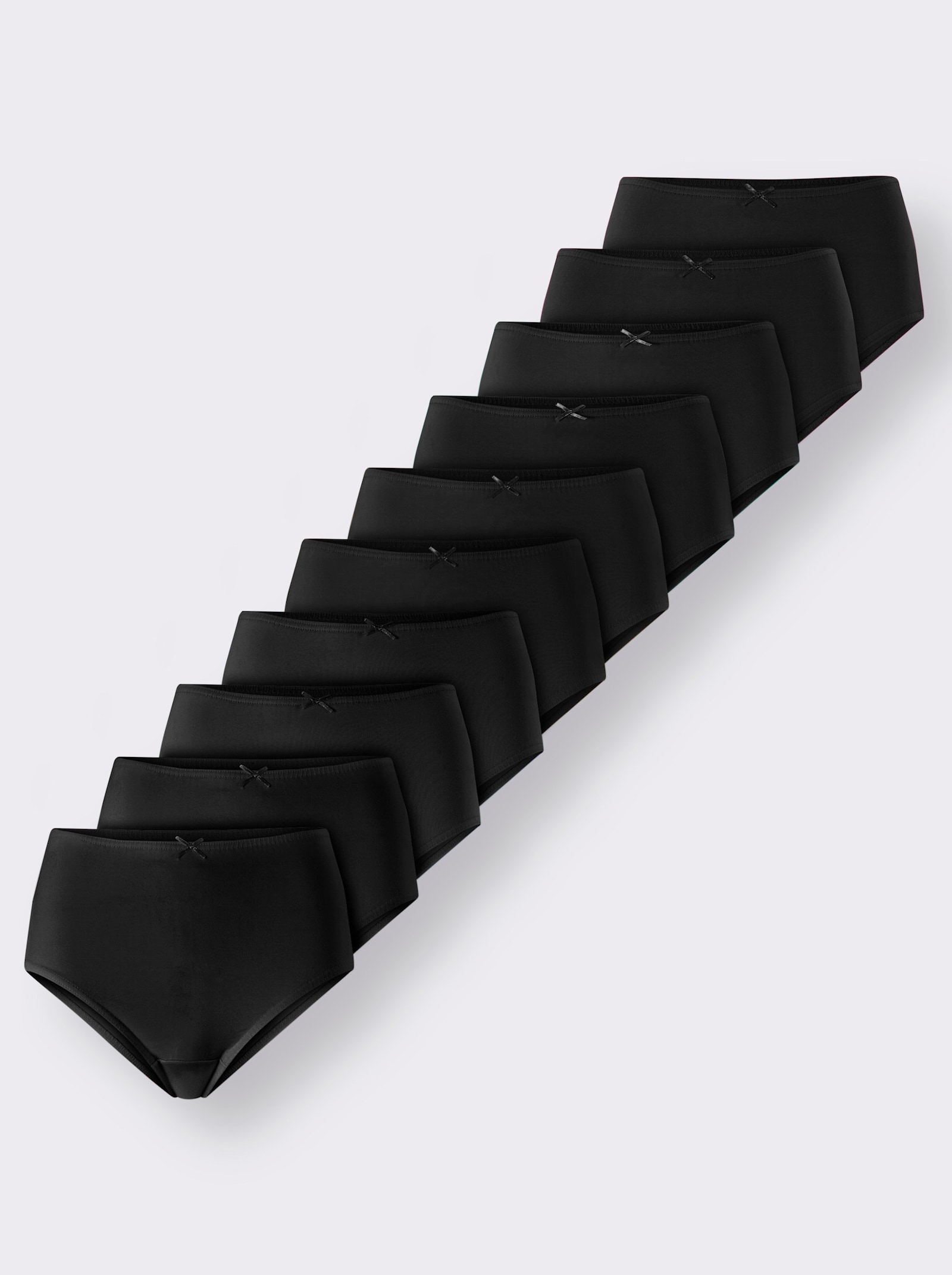 wäschepur Nohavičky, zvýšený pás, jedn. džersej - čierna