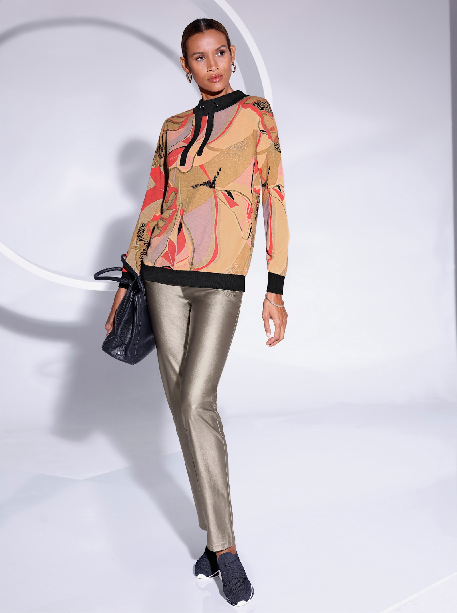 Hose mit goldfarbiger Beschichtung - goldfarben