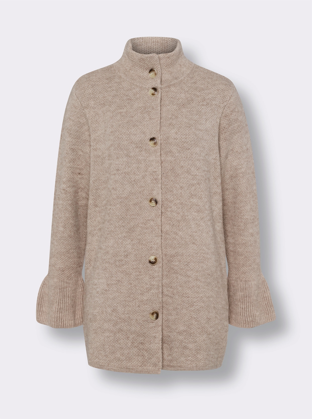 heine Vest - champagne/camel gemêleerd