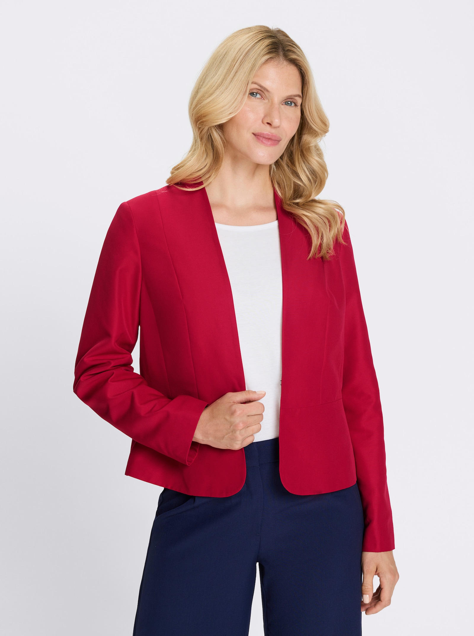 Blazer mit Hakenverschluss - rot