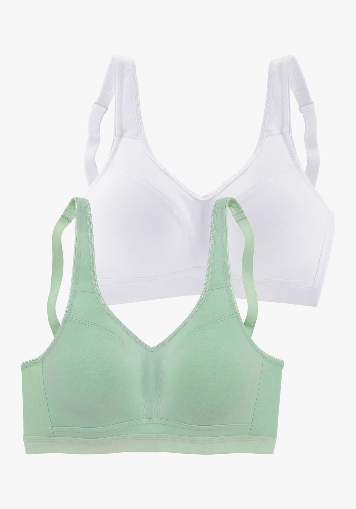 petite fleur Soft-BH - weiß+mint