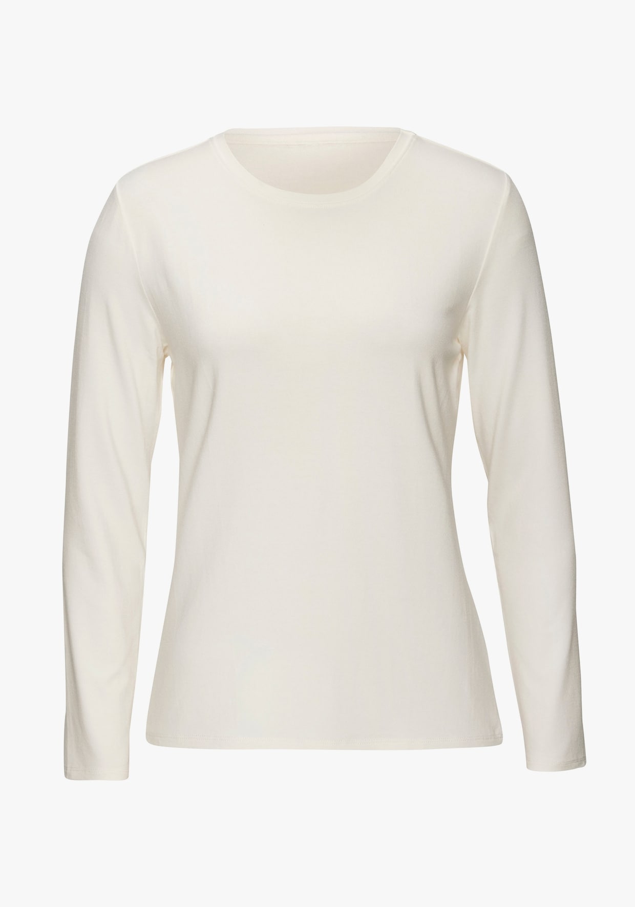 LASCANA Langarmshirt - graugrün, creme