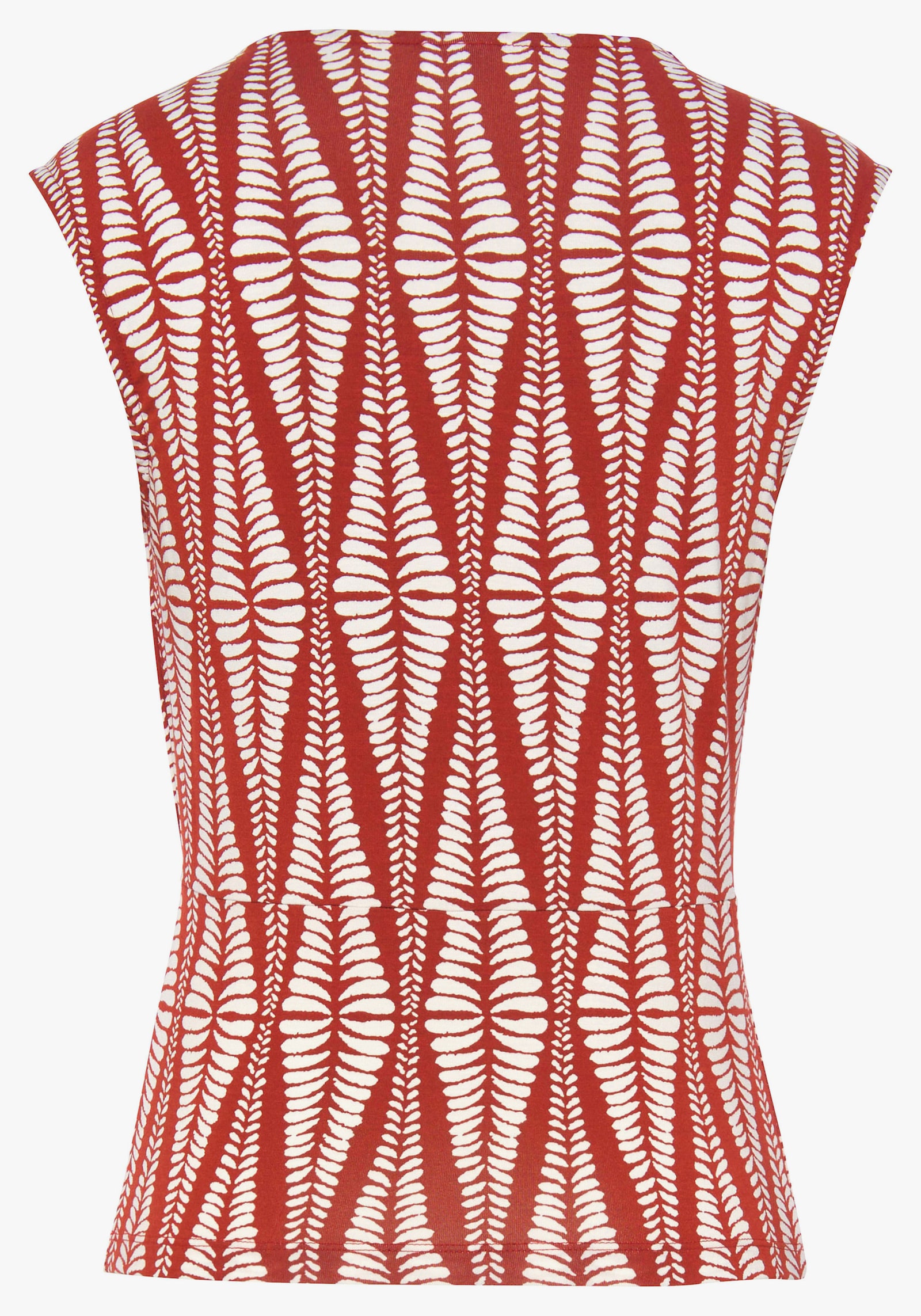 LASCANA Shirttop - terracotta/crème bedrukt