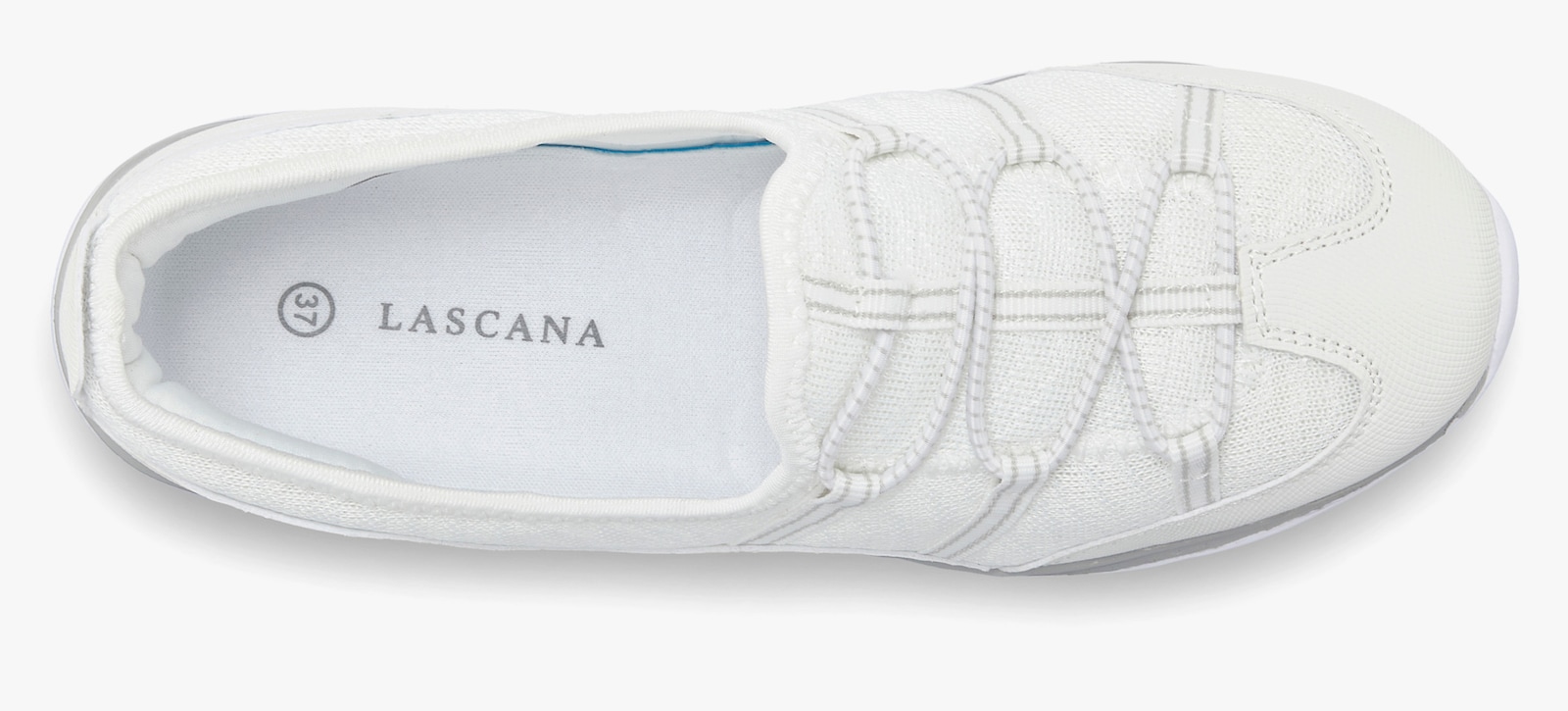 LASCANA Sneaker - weiss-grau