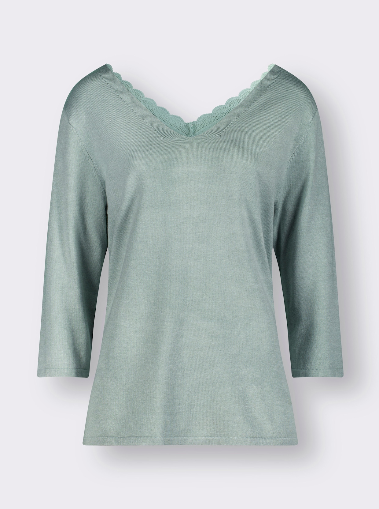 Feinstrickpullover - kalkmint