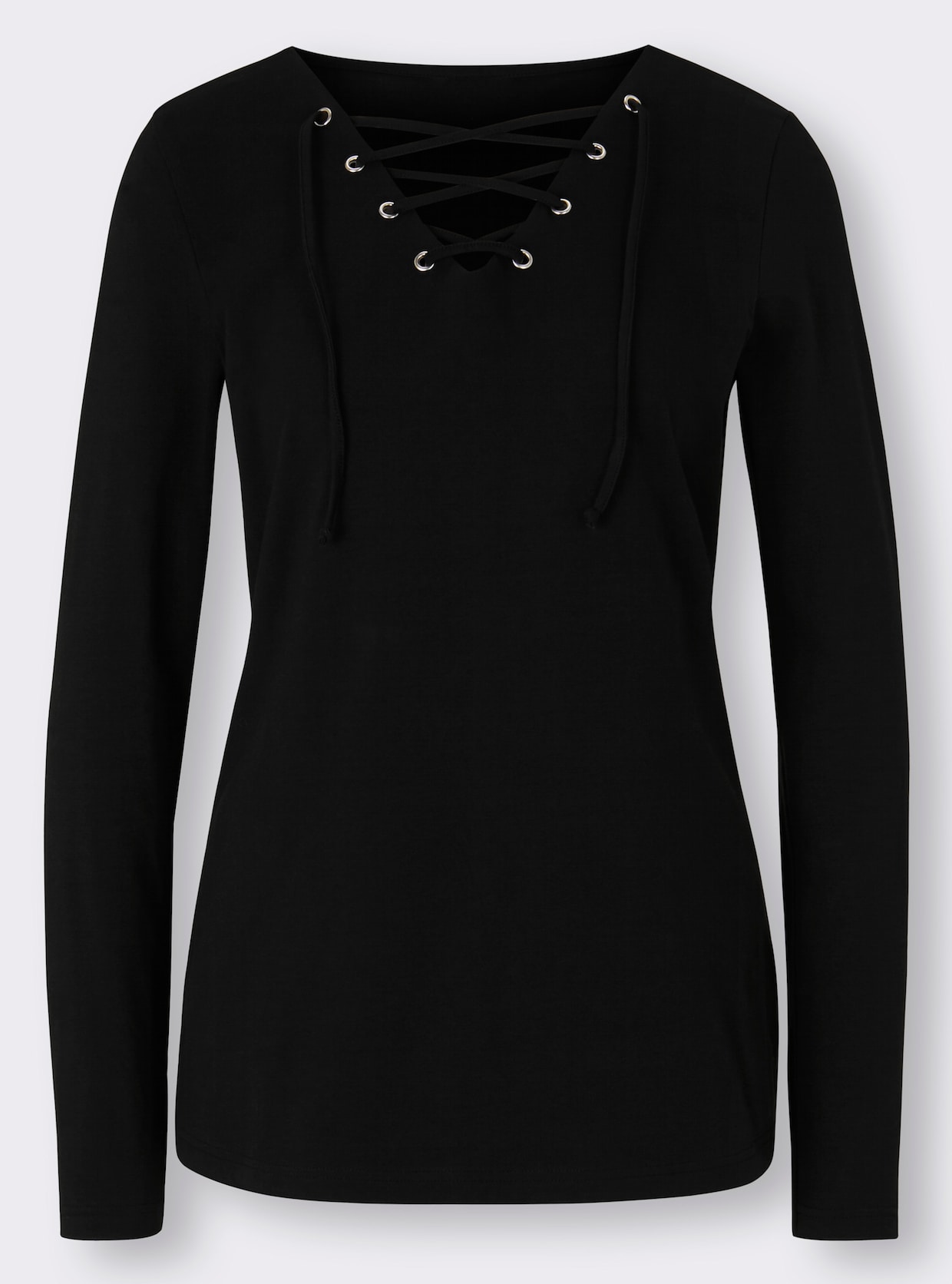 heine Shirt met lange mouwen - zwart