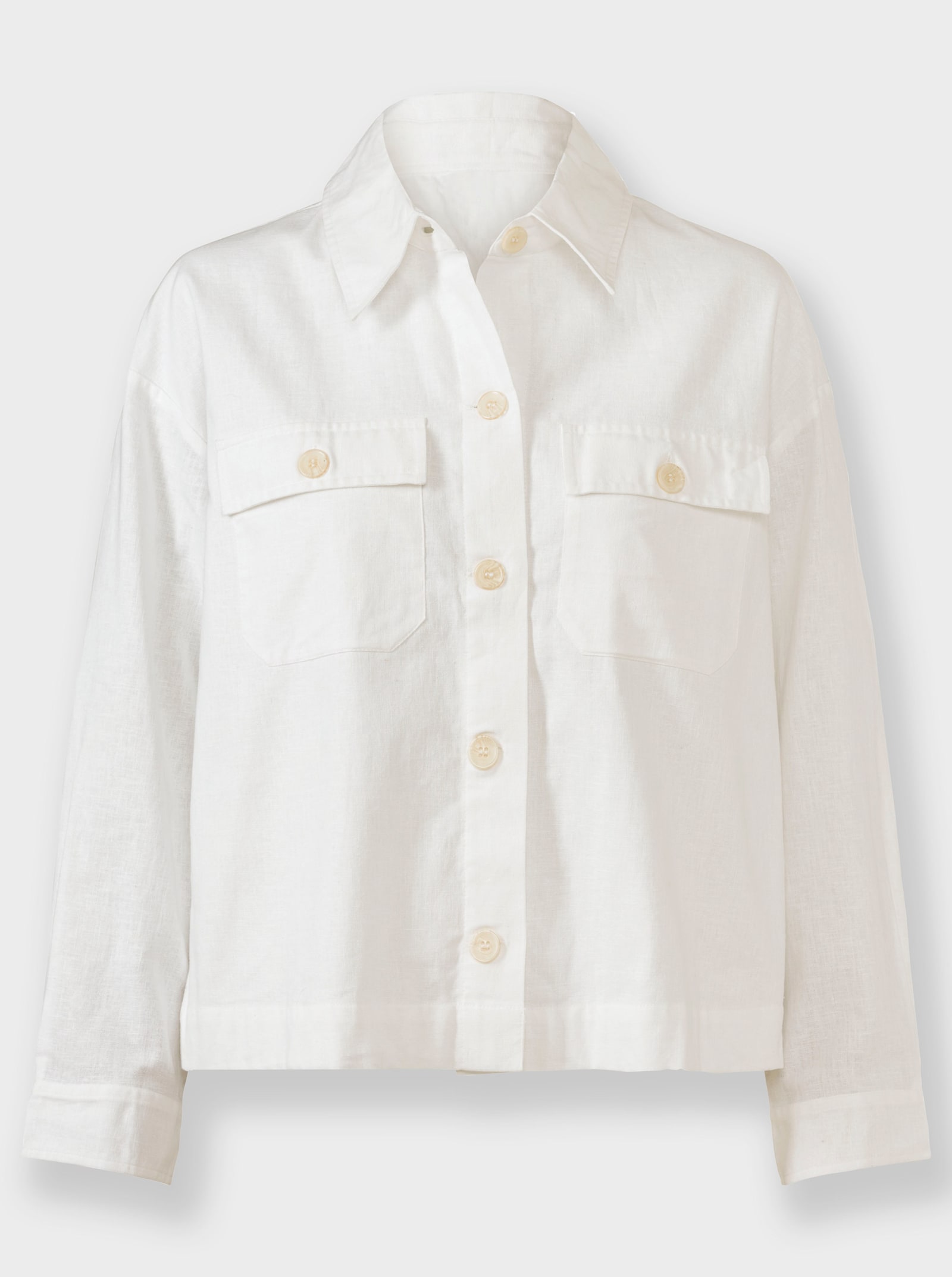 heine Blusenjacke mit Lochmuster - ecru