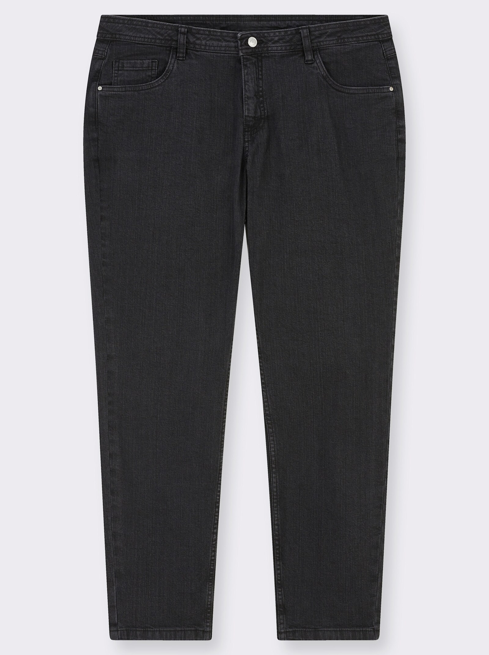 5-Pocket-Jeans mit schmalen Beinen - black-denim
