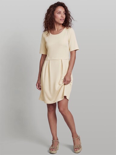 heine Sweatkleid mit Teilungsnaht - champagner