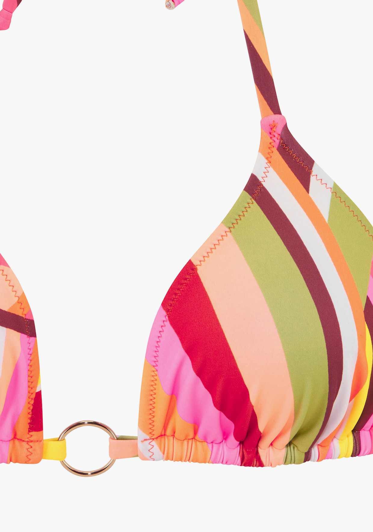 Bruno Banani Triangelbikini - oranje bedrukt