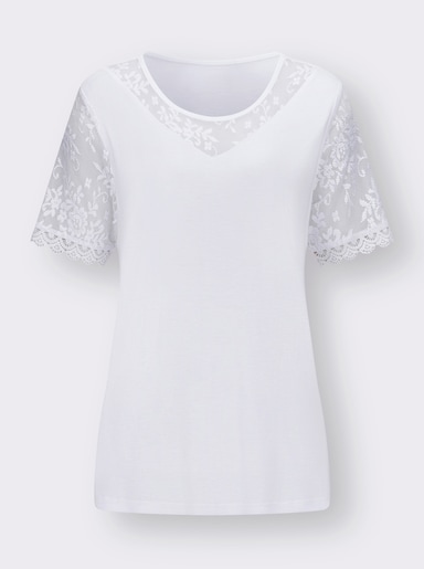 Kanten shirt - wit
