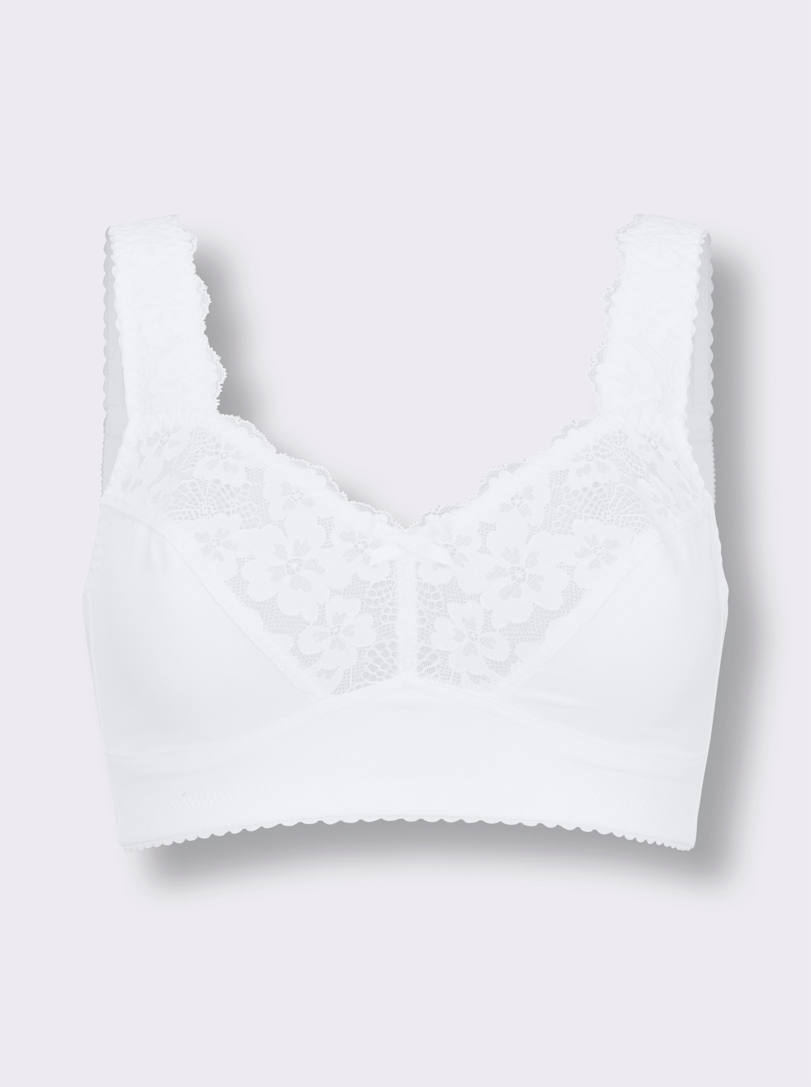 wäschepur Komfort-BH ohne Bügel - weiß