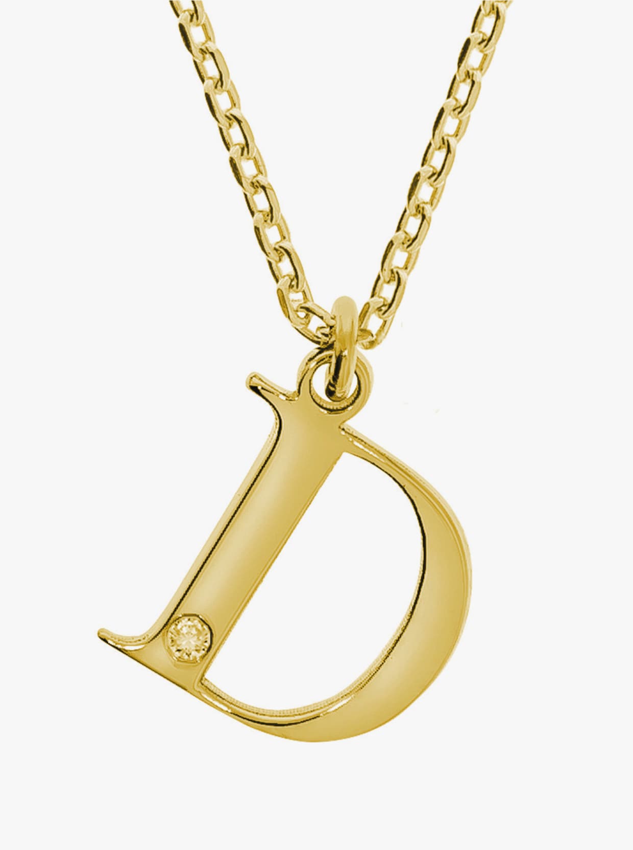 Anhänger mit Kette - Silber vergoldet 925