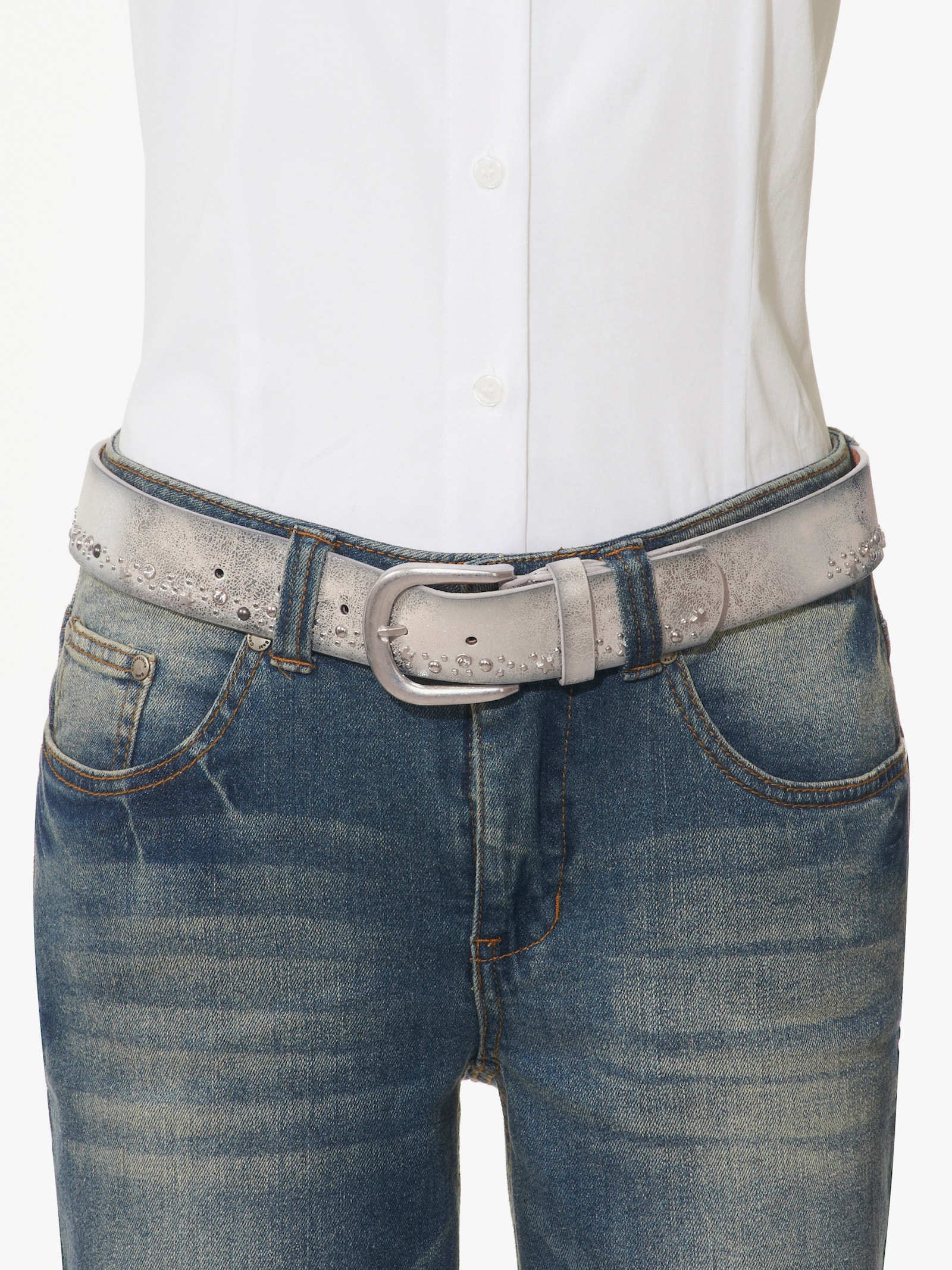 heine Gürtel - silberfarben-metallic