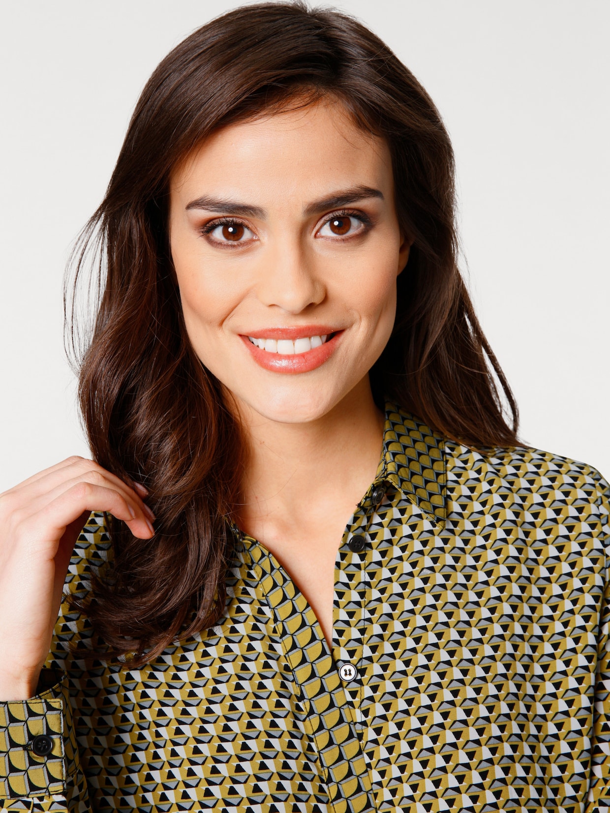 heine Blouse met print - geel/grijs