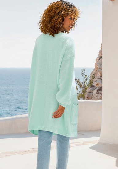 Vivance Veste longue en tricot - menthe