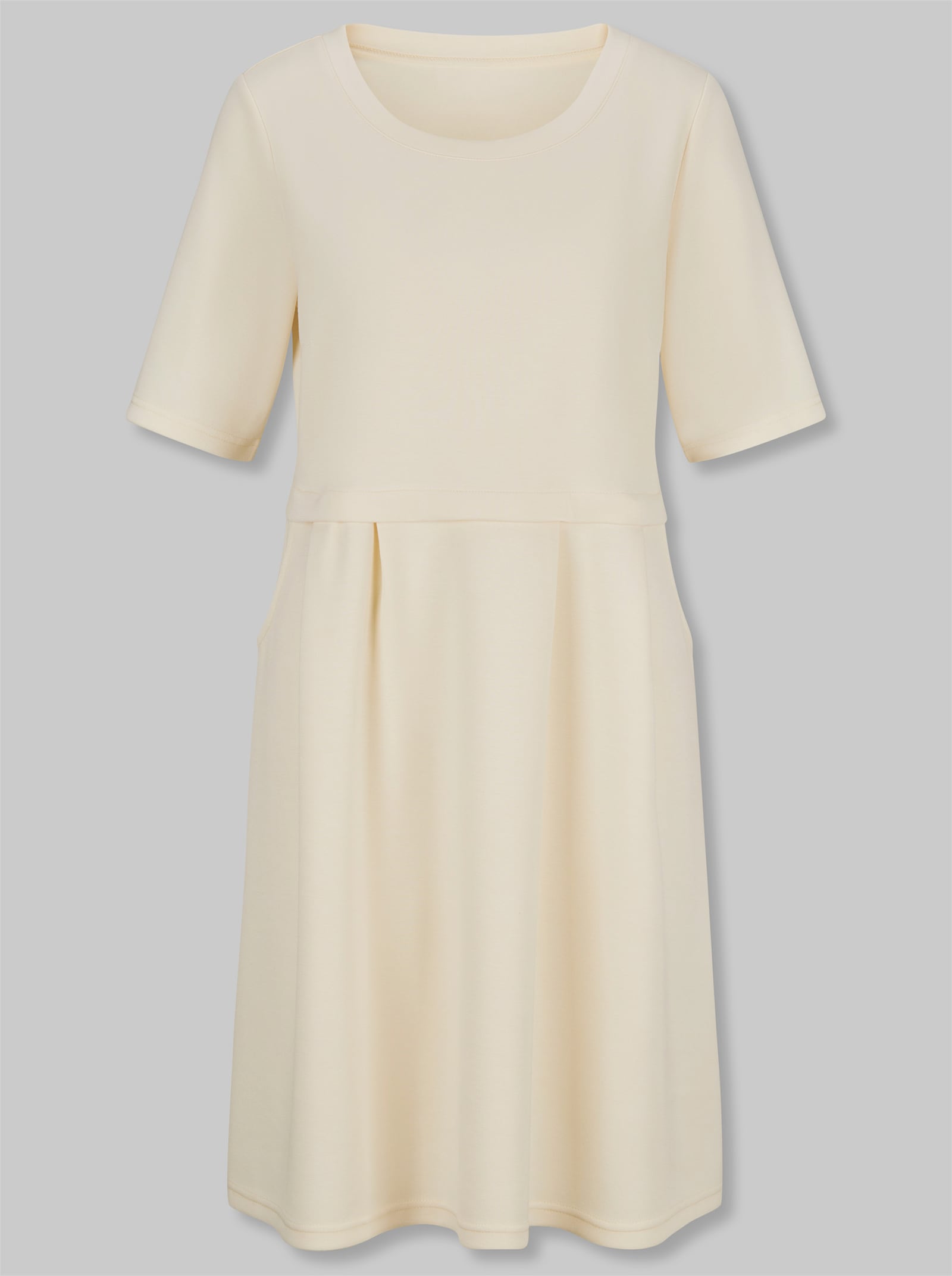 heine Sweatkleid mit Teilungsnaht - champagner