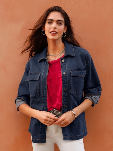 heine Jeansjacke - blue-stone-washed