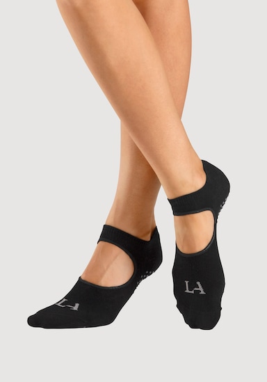 LASCANA ACTIVE ABS-Socken - 3x schwarz