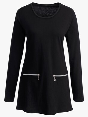 Longshirt - schwarz