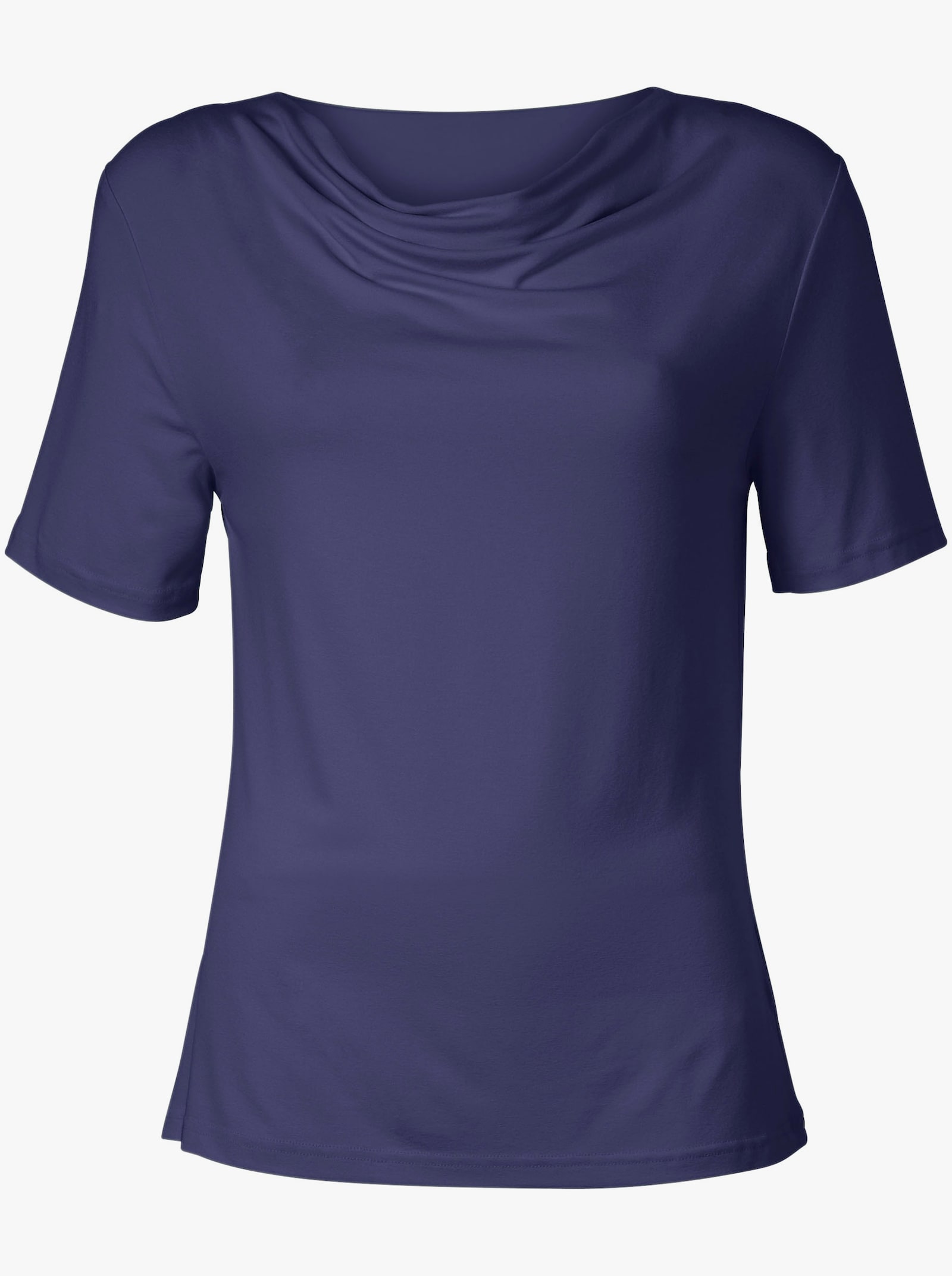 Wasserfallshirt mit kurzen Ärmeln - beere