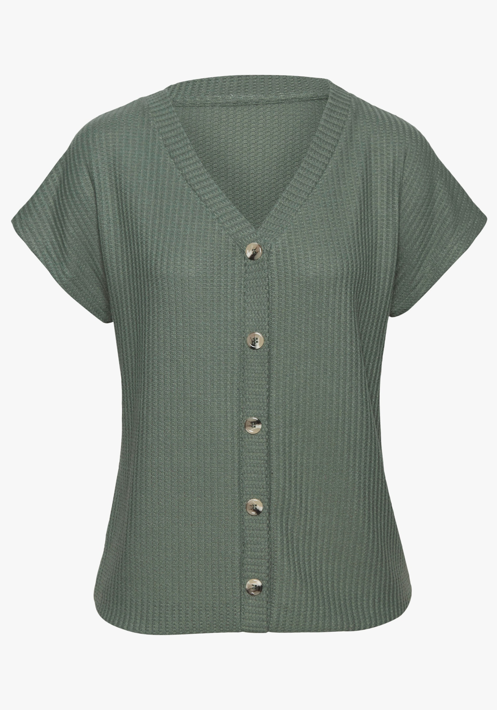 LASCANA Shirt met korte mouwen - kaki