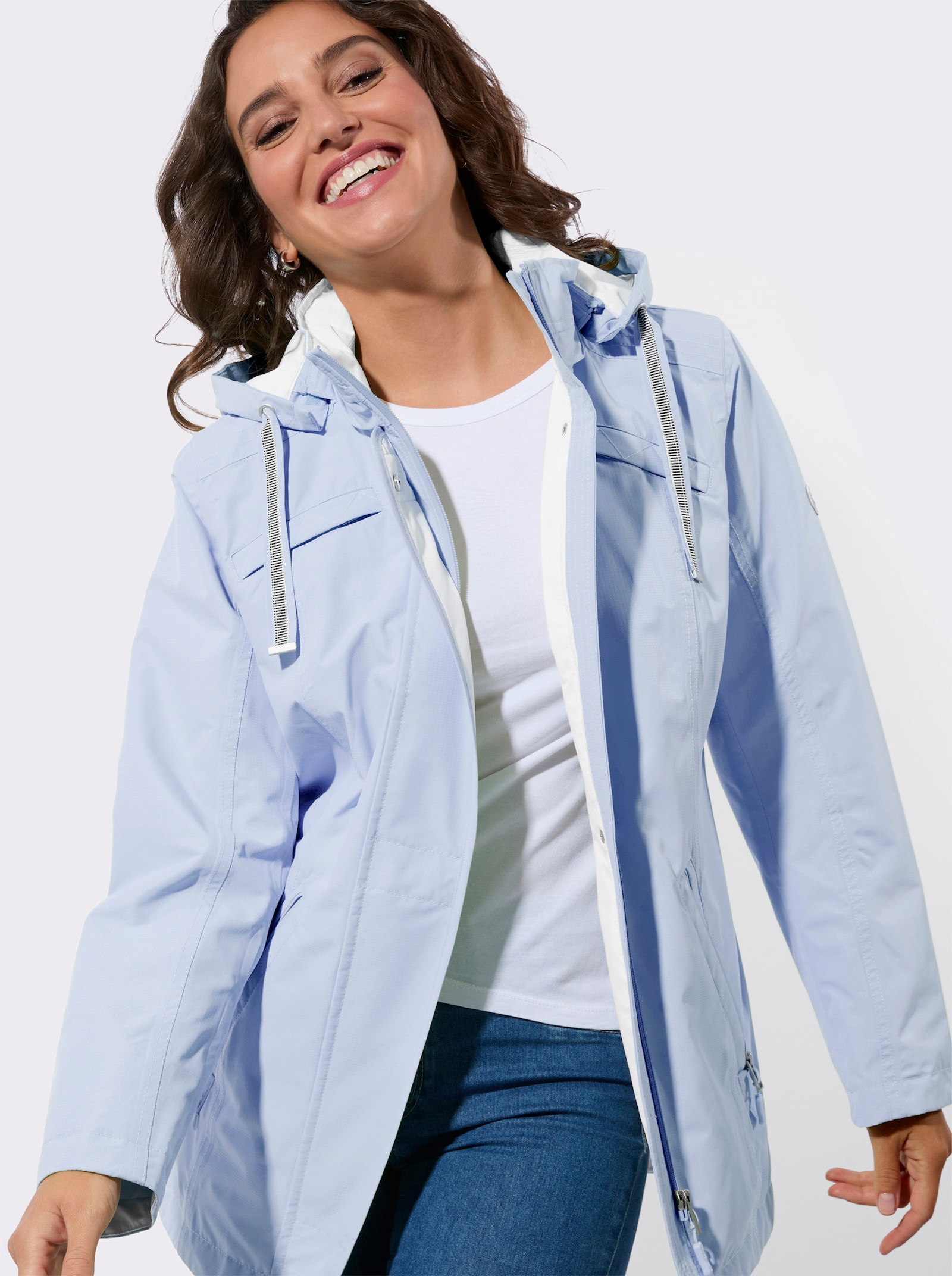 Funktionsjacke für die Übergangszeit - hellblau