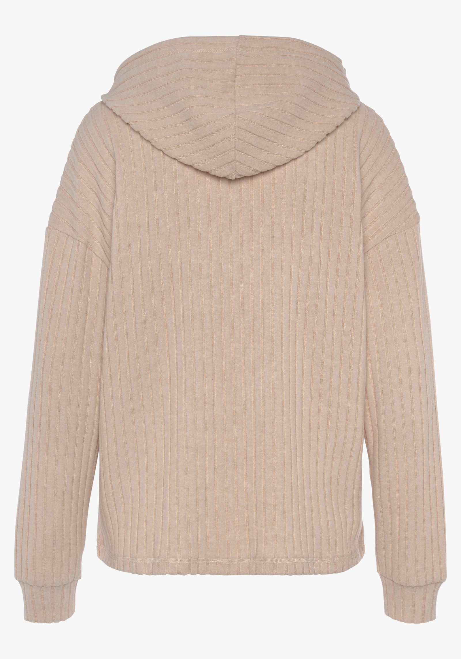 LASCANA Hoodie - sand-meliert