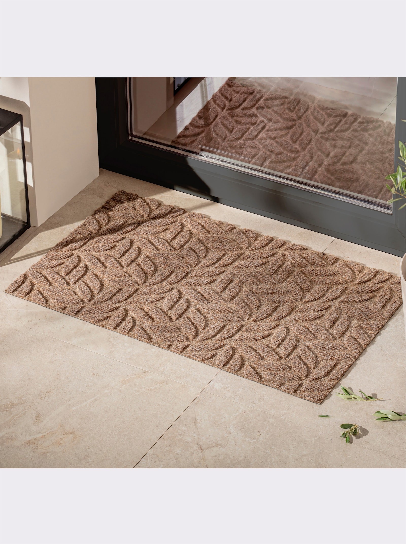 wash+dry by Kleen-Tex Fußmatte für den In- und Outdoor-Bereich - taupe