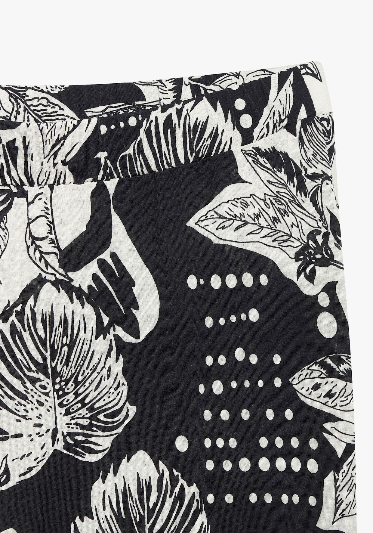 Vivance Maxirock - schwarz-creme bedruckt