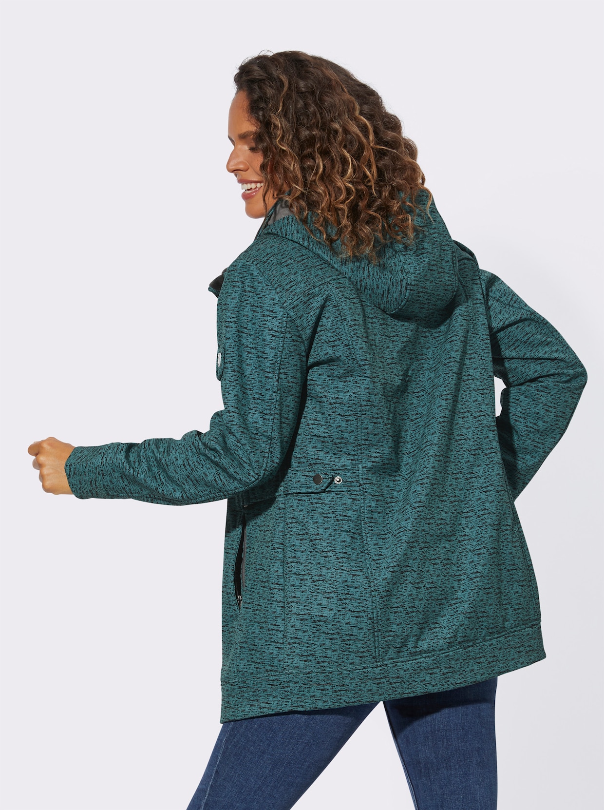 Veste Softshell - vert chiné