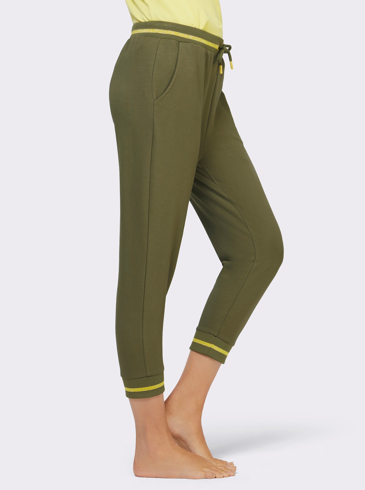 feel good Legging 3/4 - vert olive