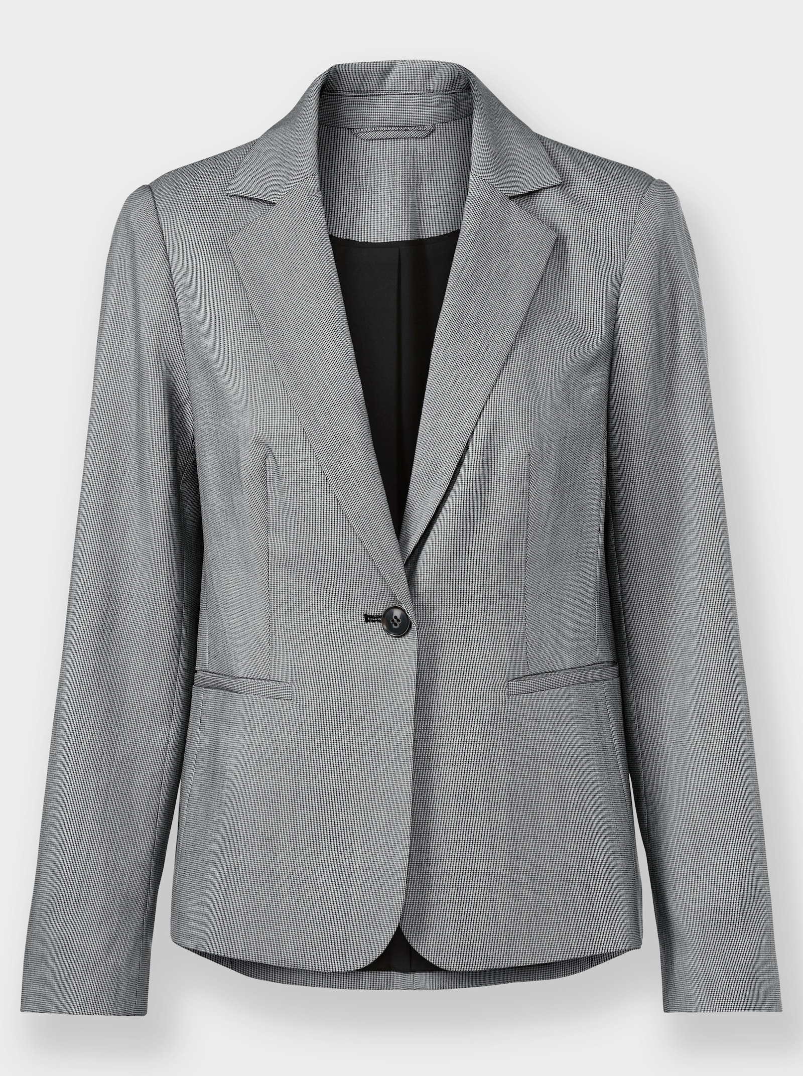 heine Hosenanzug in Stretch-Qualität - ecru-schwarz-gemustert