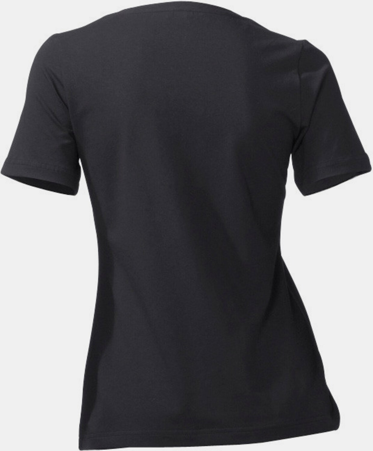 heine Rundhals-Shirt - schwarz
