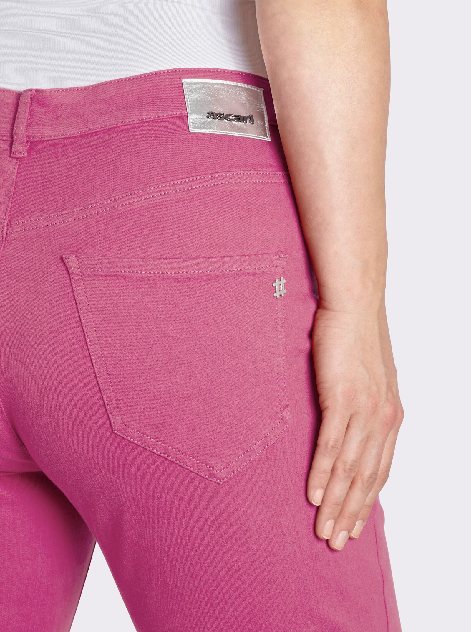 Ascari 5-Pocket-Jeans mit Push-up-Effekt - fuchsia