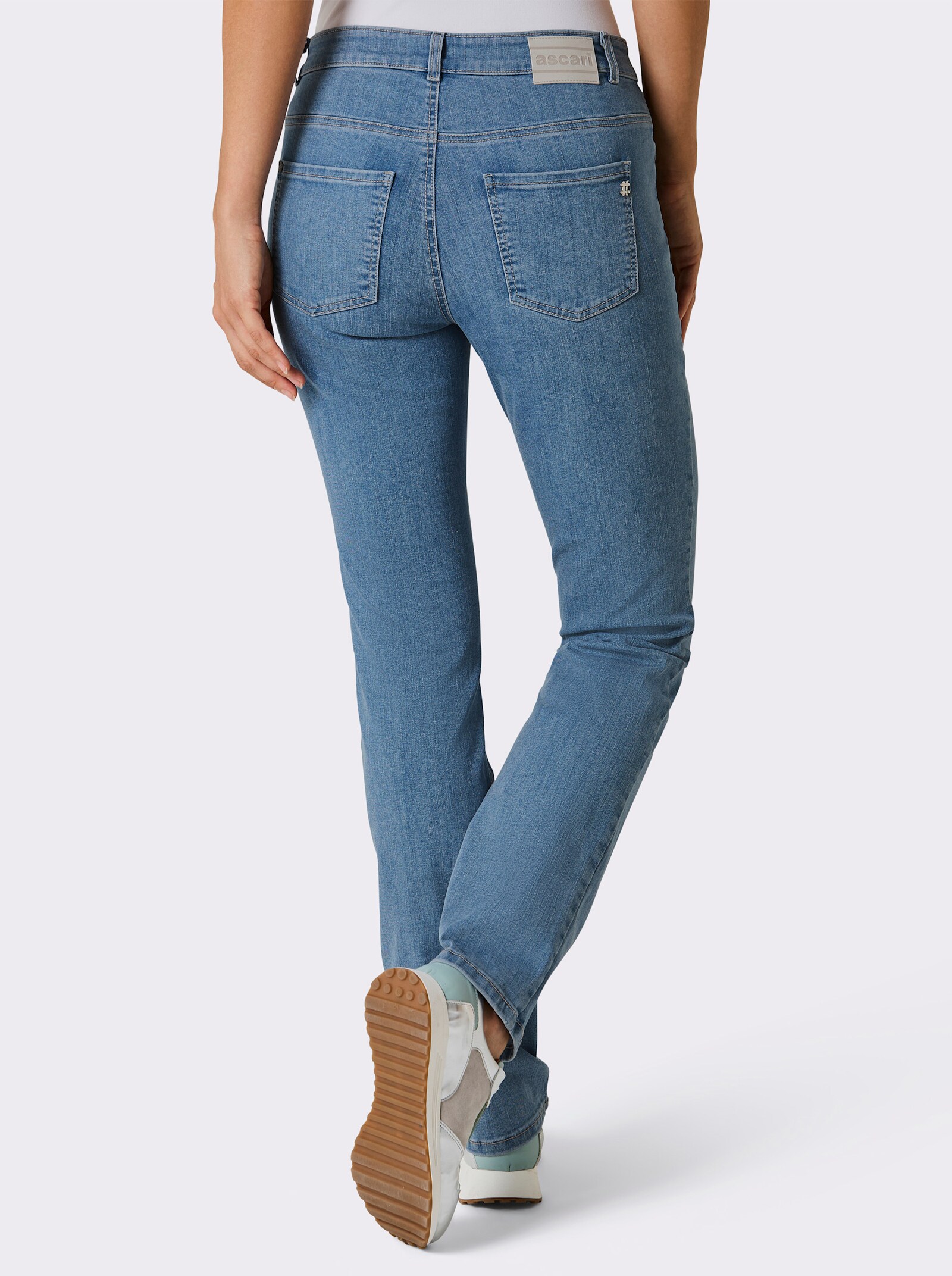 Ascari Jeans in Superstretch-Qualität - blue-bleached