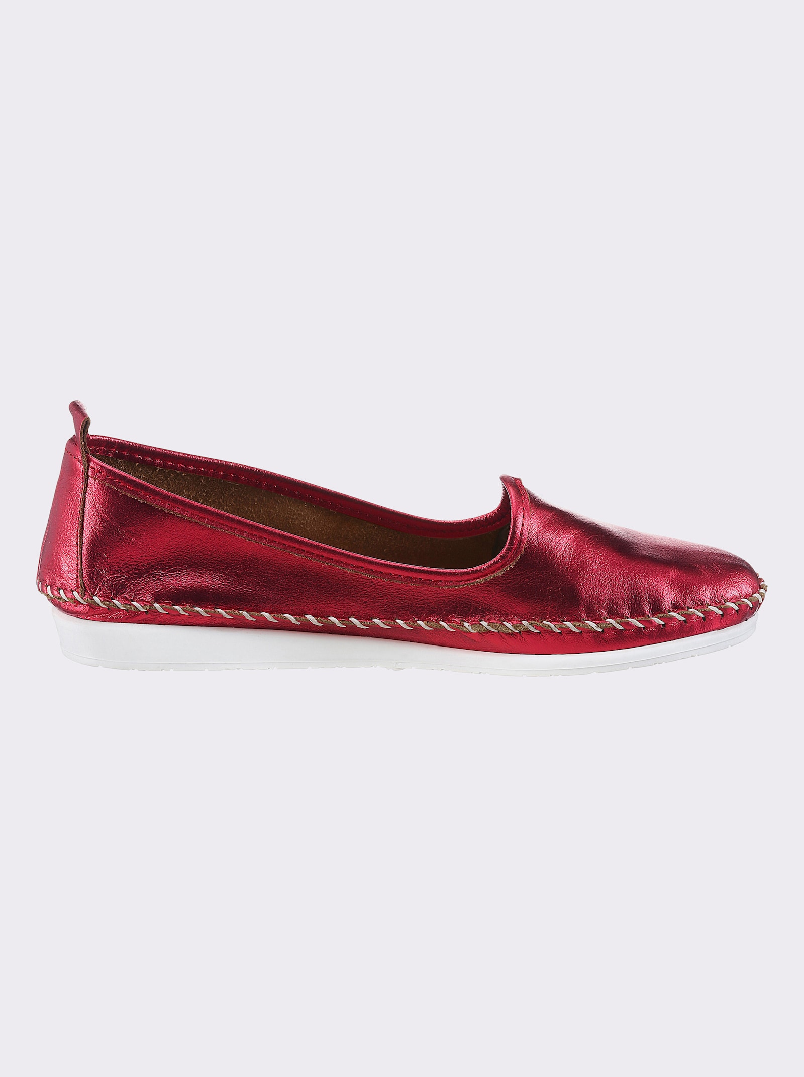 Andrea Conti Slipper - rot-metallic
