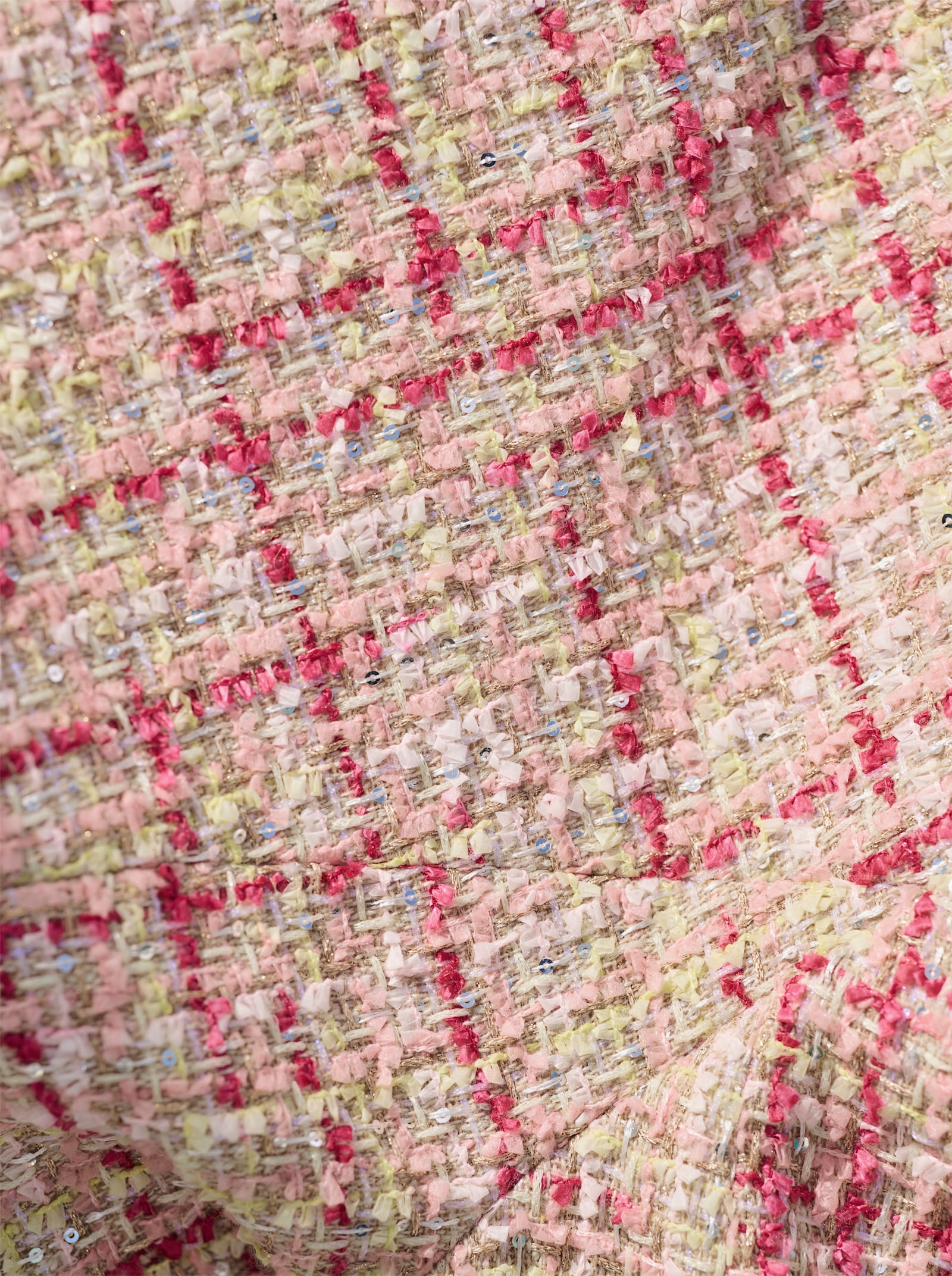 heine Bouclé-Blazer - hellrosé-gemustert