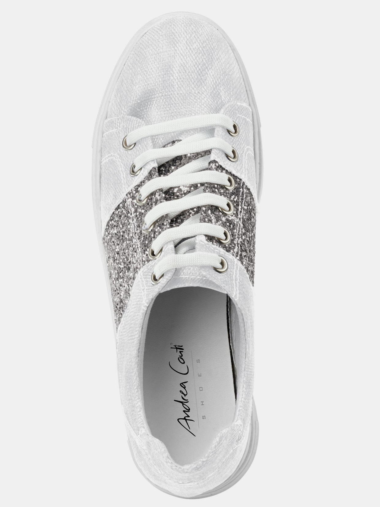 Andrea Conti Sneaker - weiß-silberfarben