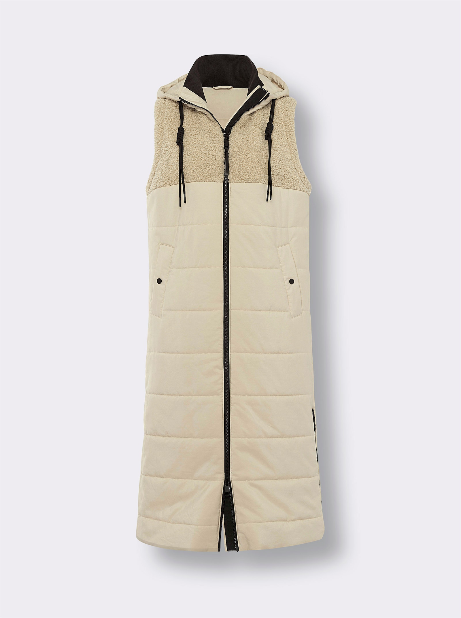 heine Steppweste mit Kapuze - sand