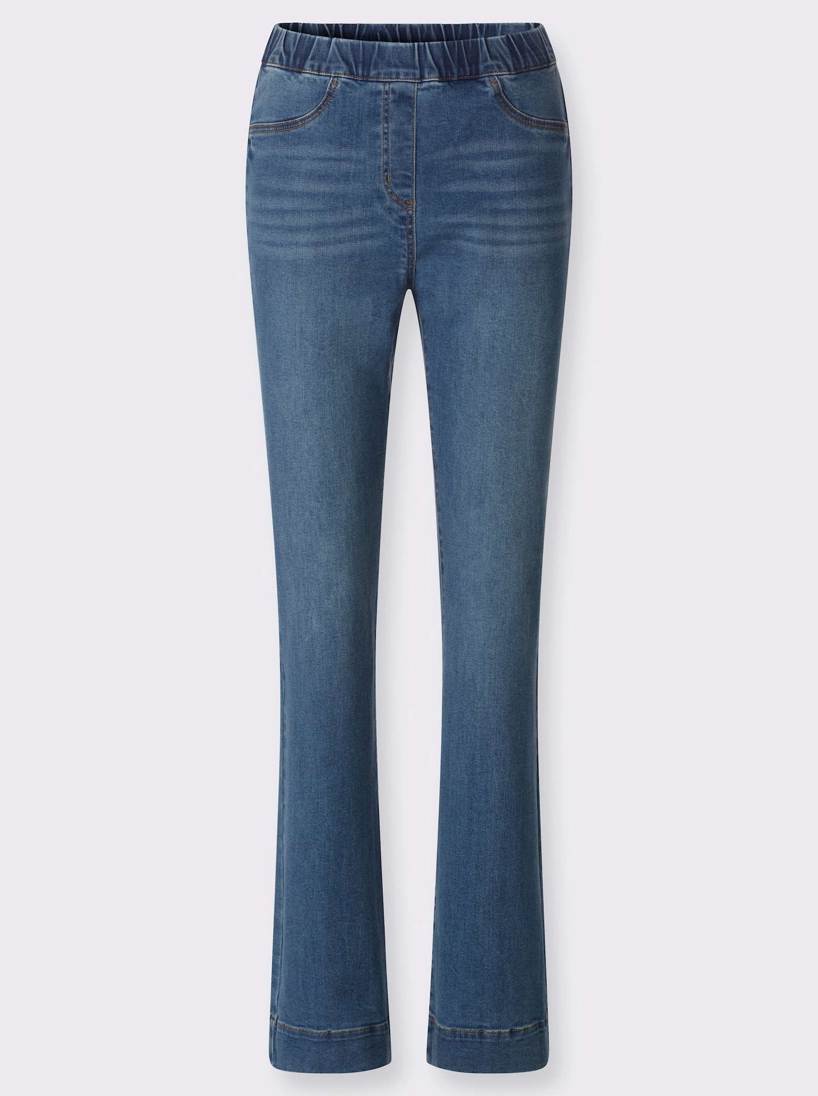 heine Schlupfjeans in Bootcut-Form - blue-bleached
