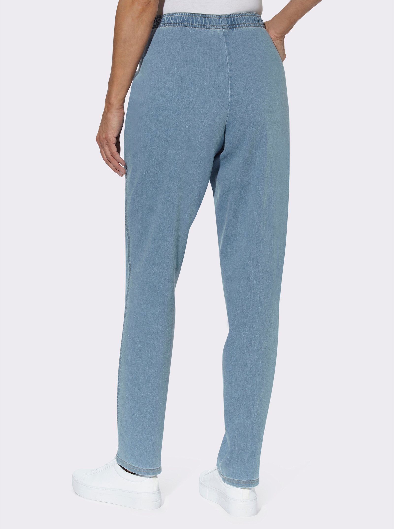 Comfortjeans van stretchmateriaal - blue-bleached