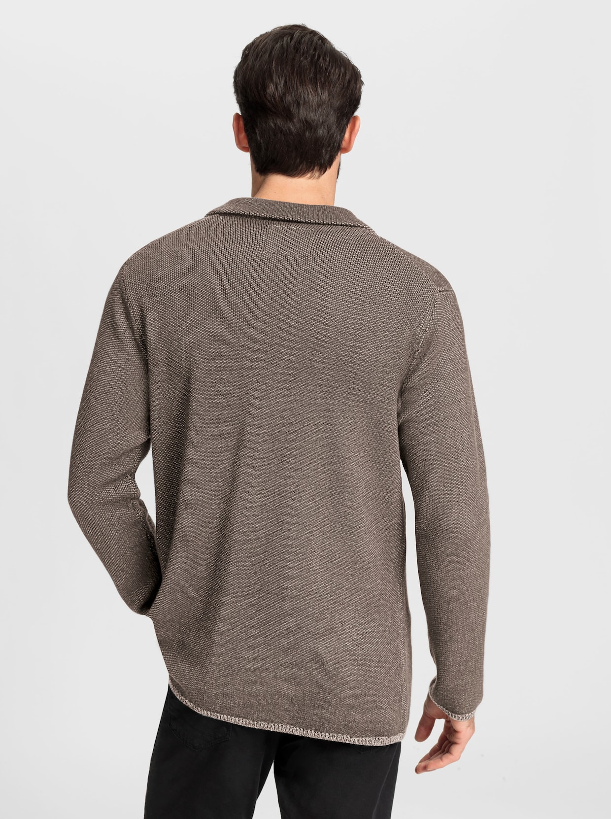 Marco Donati Cardigan - taupe gemêleerd